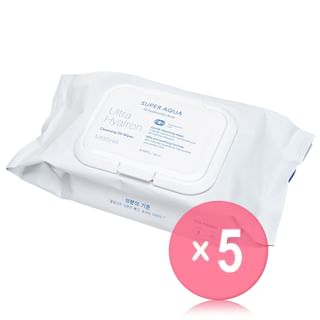 MISSHA - Super Aqua Ultra Hyalron Cleansing Oil Wipes 5pcs Bundle Set
