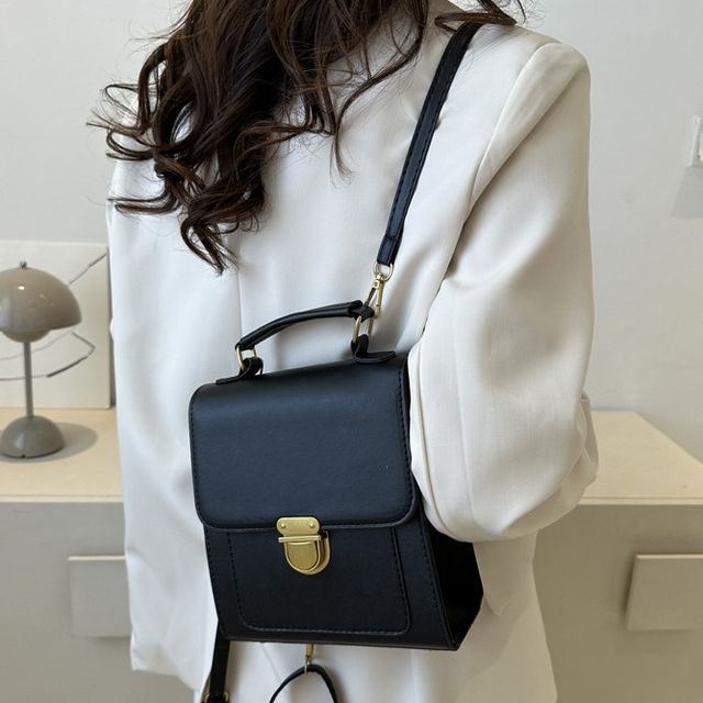 Diamante - Faux Leather Shoulder Bag / Pouch / Bag Charm / Set