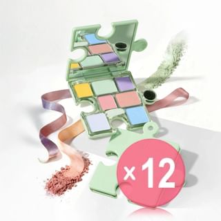 ORIGINAL ARTIST - 7-Color Puzzle Eyeshadow - 4 Types (x12) (Bulk Box)