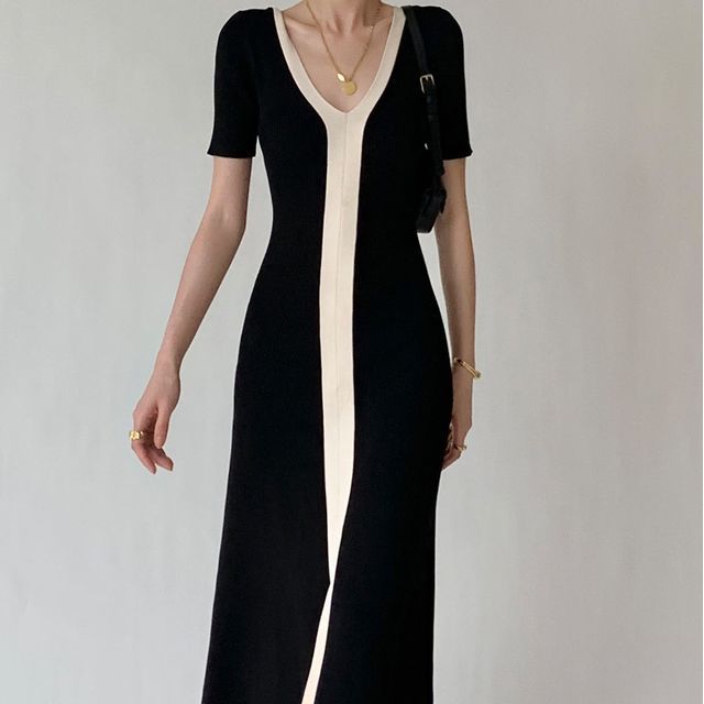 light grey knit dress Gro knit dress main image 1