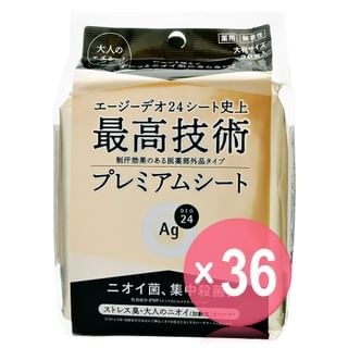 Shiseido - Ag Deo 24 Premium Deodorant Shower Sheet (x36) (Bulk Box)