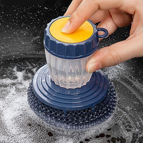 Kitchen Cleaning Brush With Dispenser