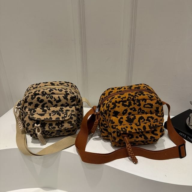 Mulgam-Leopard Print Crossbody Bag