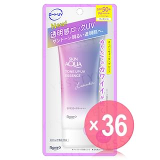 Rohto Mentholatum - Skin Aqua Tone Up UV Essence Lavender SPF 50+ PA++++ (x36) (Bulk Box)