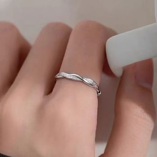 Parskletie-Sterling Silver Wavy Ring