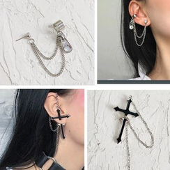 Admae - Alloy Chain Earring (Various Designs) Admae - Alloy Chain Earring (Various Designs)