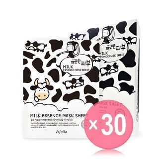 esfolio - Pure Skin Milk Essence Mask Sheet Set 10pcs (x30) (Bulk Box)