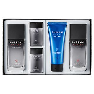 ENPRANI - Homme V-Perfection Special Set: Anti-Wrinkle Toner 125ml + 40ml + Emulsion 125ml + 40ml + Hydro Reverse Foam Cleanser 100ml