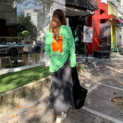 PPGIRL - Band-Waist Wide-Leg Pants PPGIRL - Band-Waist Wide-Leg Pants