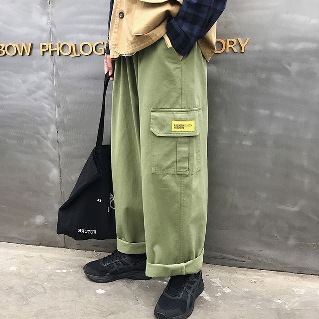 NAPO Low Rise Loose Fit Cargo Pants YesStyle