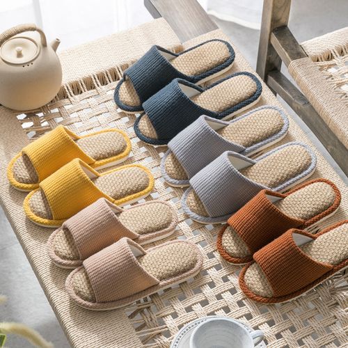 Woven house online slippers