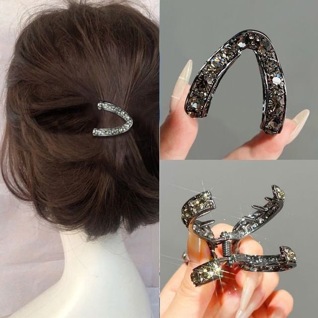 Vaje-Rhinestone Alloy Hair Claw Clip