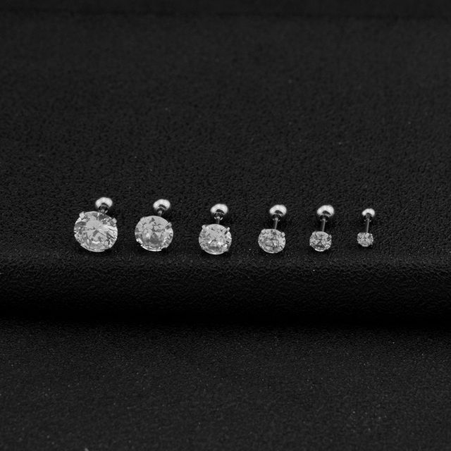Juanitro-Rhinestone Stainless Steel Stud Earring various designs