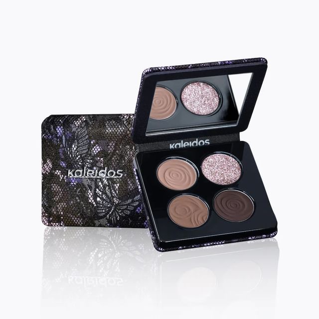 Kaleidos-Palette de 4 fards à paupières collection Smokey Nostalgia - Cold Brew