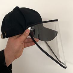 LANWO - Plain Baseball Cap with Face Shield LANWO - Plain Baseball Cap with Face Shield