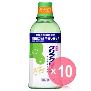 Kao - Clear Clean Mouthwash Light Mint 10pcs Bundle Set