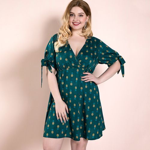 Pineapple dress plus outlet size