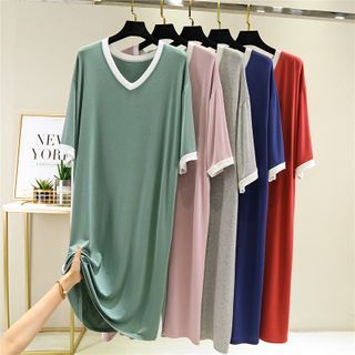 KUMI Short-Sleeve Midi T-Shirt Dress Sale