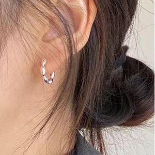 Hansha-Alloy Hoop Earring