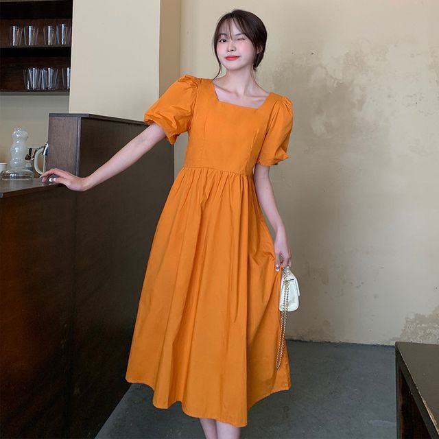 sweetheart bow strap midi dress Sweetheart Smocked Bow Strap Midi Dress