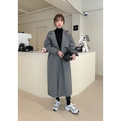 chuu - Trench-Like Long Wrap Coat chuu - Trench-Like Long Wrap Coat