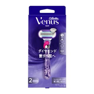 Gillette Japan - Venus Swirl Razor For Glossy Skin Body & 2 Blade