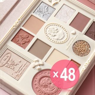 COLORROSE - Lace Embossed Western Antique Makeup Palette - 4 Types (x48) (Bulk Box)