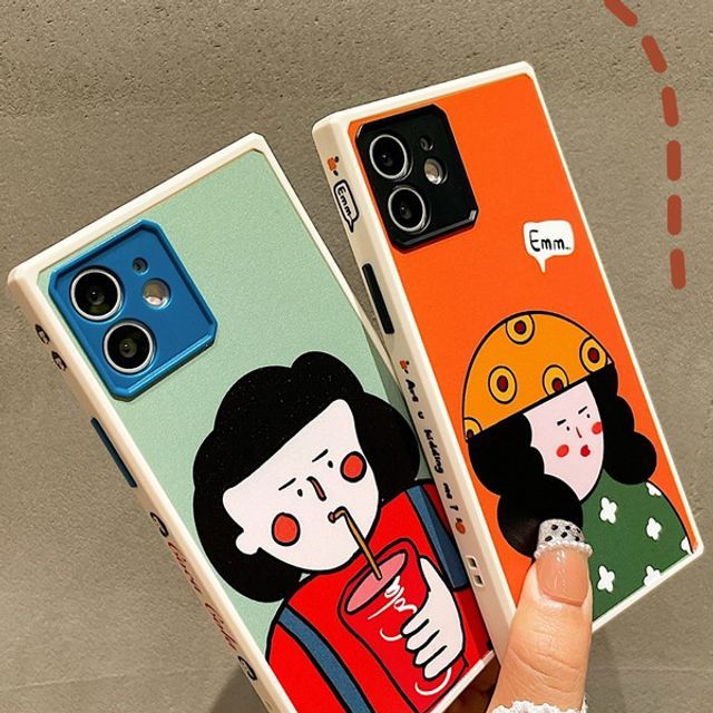 Merito Cartoon Girl Phone Case Iphone 12 Pro Max 12 Pro 12 12 Mini 11 Pro Max 11 Pro 11 Se Xs Max Xs Xr X Se 2 8 8 Plus 7 7 Plus Yesstyle