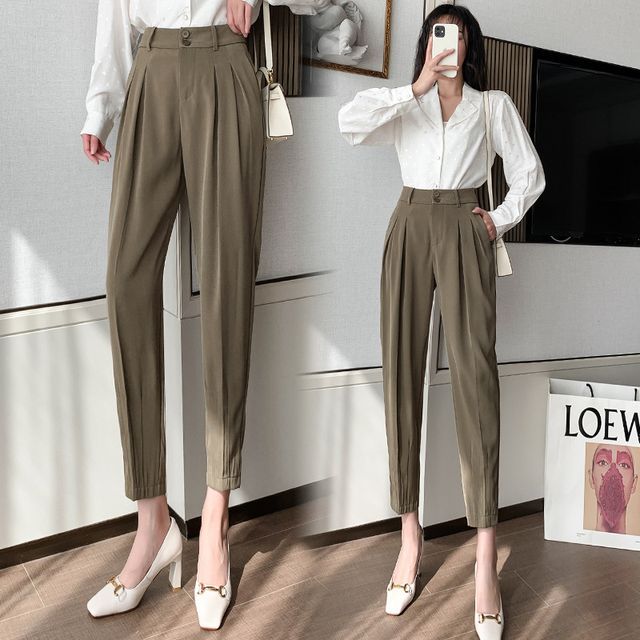 Hazie Tapered Dress Pants YesStyle