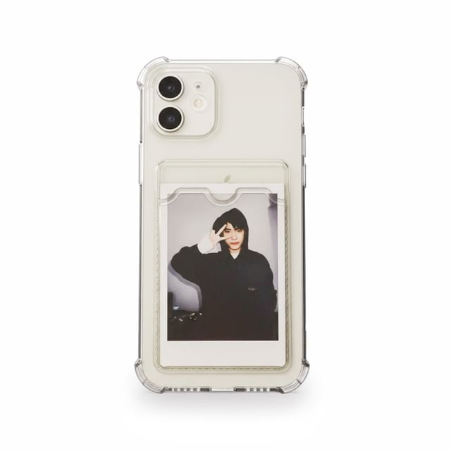 Card Holder Iphone Case Polaroid Card Holder Clear Case With