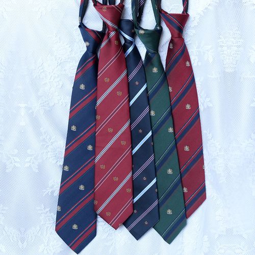 Prodigy - Striped Neck Tie / Tie Clip / Set