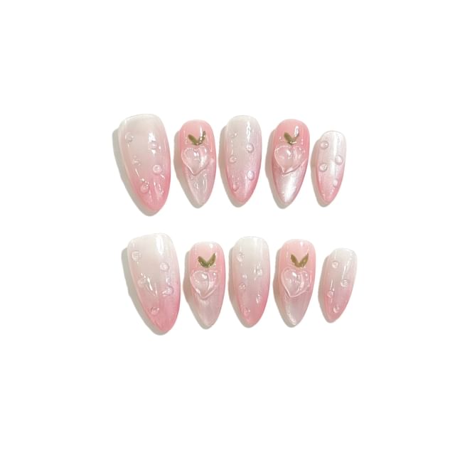 eovda-Peach Press On Nail