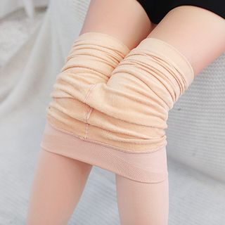 Tights for Women Stirrup Leggings Fleece Lined Nude