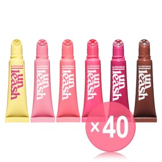 UNLEASHIA - Sunset Dazzle Gloss Balm - 6 Colors (x40) (Bulk Box)
