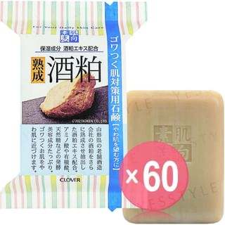 CLOVER - Skin Friendly Soap Sake Lees (x60) (Bulk Box)