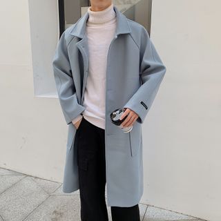 Bay Go Mall - Single-Breasted Long Coat | YesStyle