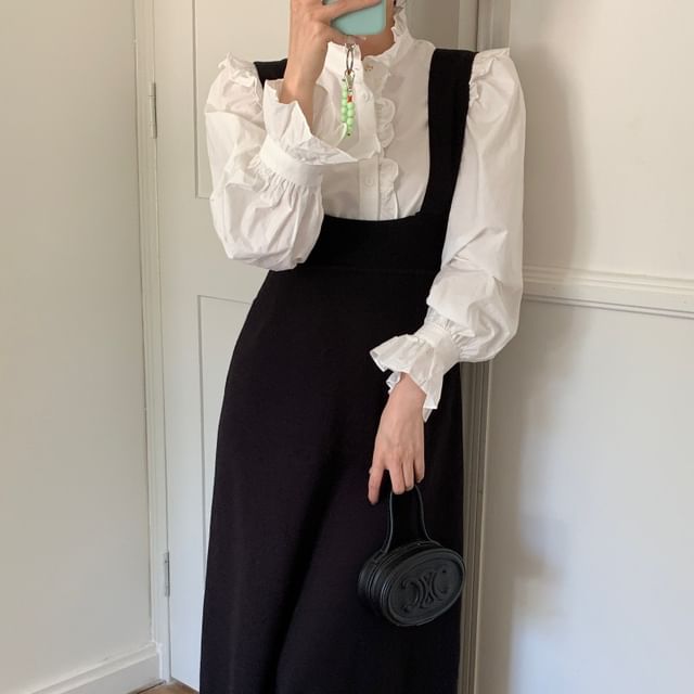 long sleeve pinafore dress Buy Yours Curve Black Scuba Square Neck Pinafore Dress from Next USA