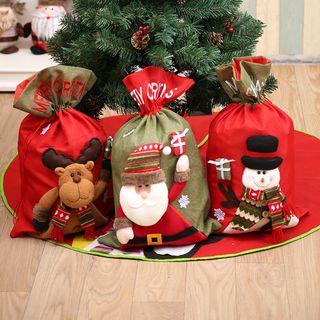 Fiesta - Christmas Linen Gift Bag (various designs) | YesStyle