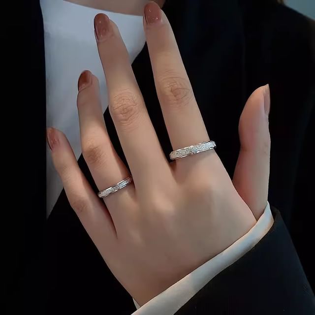 Gaya-Couple Matching Sterling Silver Open Ring Various Designs