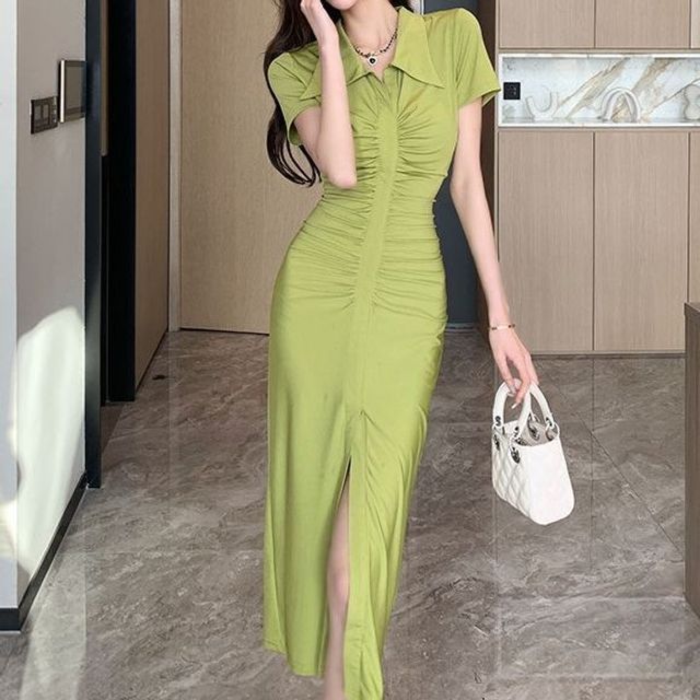green emerald velvet dress AURORA DRESS (S-XL) – Aries Angels main image 0
