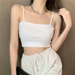 Yako - Plain Cropped Camisole Top