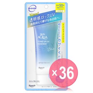 Rohto Mentholatum - Skin Aqua Tone Up UV Essence Blue SPF 50+ PA++++ (x36) (Bulk Box)