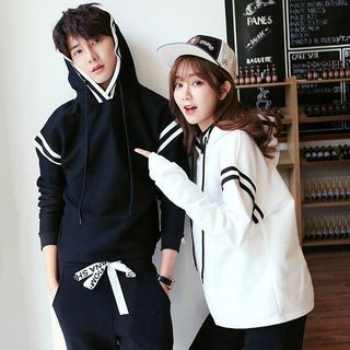 Azure - Couple Matching Short-Sleeve Hoodie / Hoodie / Cropped ...