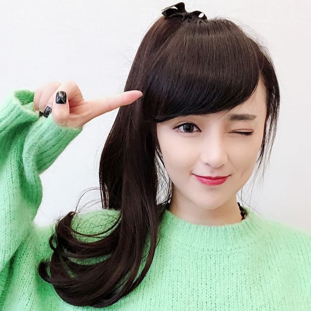 Pin Show-Straight Hair Fringe Wig Set