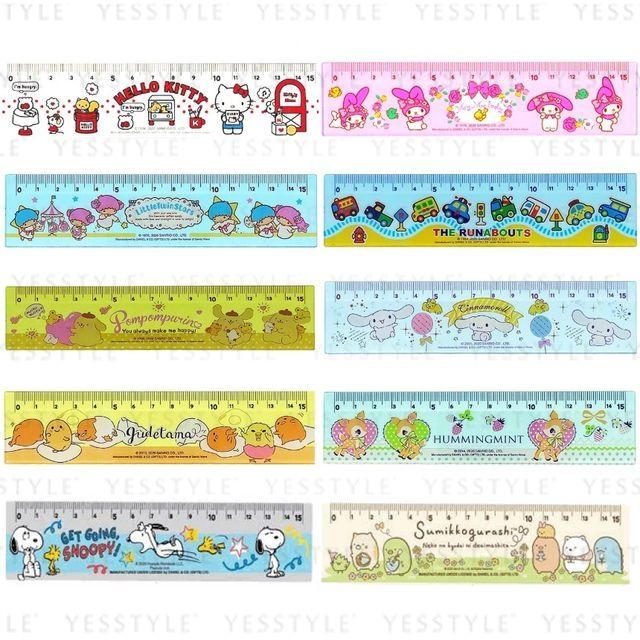 Sanrio - Ruler 15cm - 10 Types 