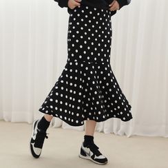 Lemite - Polka Dot Maxi Mermaid Skirt Lemite - Polka Dot Maxi Mermaid Skirt