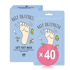 G9SKIN - Self Aesthetic Soft Foot Mask 5pcs (x40) (Bulk Box)