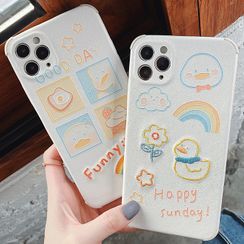 TinyGal - 刺绣鸭子印花手机保护壳 - iPhone 11 Pro Max / 11 Pro / 11 / SE / XS Max / XS / XR / X / SE 2 / 8 / 8 Plus / 7 / 7 Plus TinyGal - 刺绣鸭子印花手机保护壳 - iPhone 11 Pro Max / 11 Pro / 11 / SE / XS Max / XS / XR / X / SE 2 / 8 / 8 Plus / 7 / 7 Plus