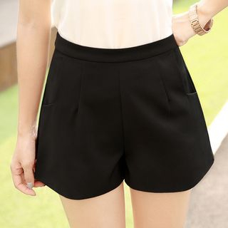 YAYAGREEN - High-Waist Wide Leg Shorts | YesStyle