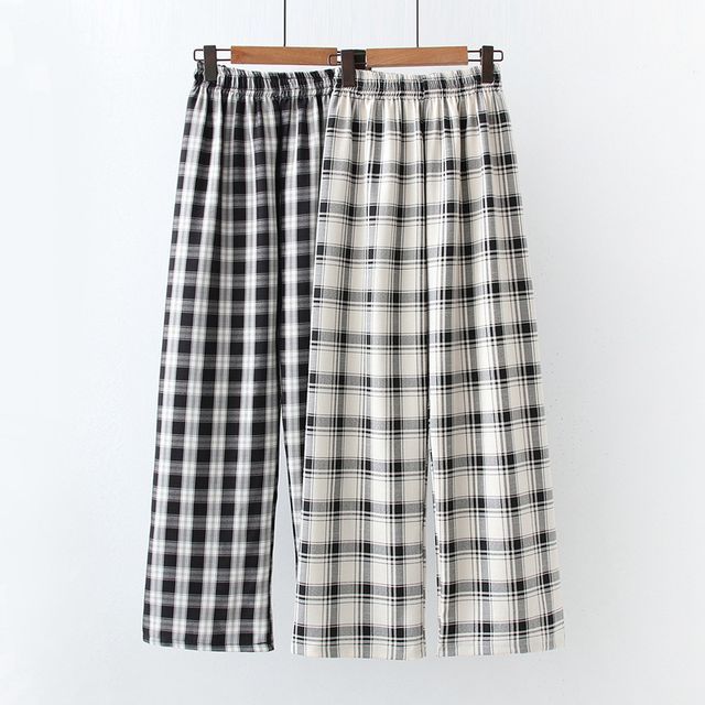 TOJI - Plaid Wide Leg Pants | YesStyle